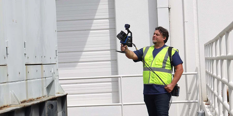 FARO Orbis handheld scanner outdoor